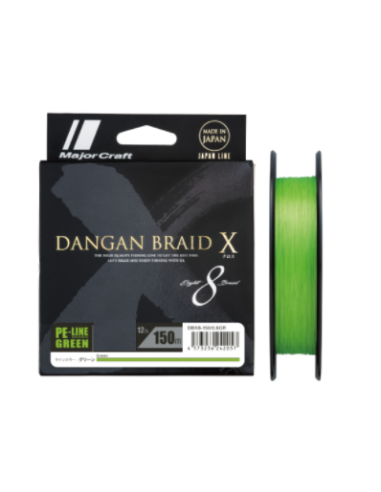 Major Craft Dangan Braid DB8X PE0.6 12lb Green